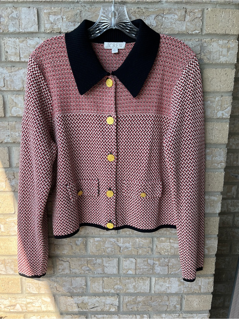 J. Crew Sweater lady jacket in herringbone